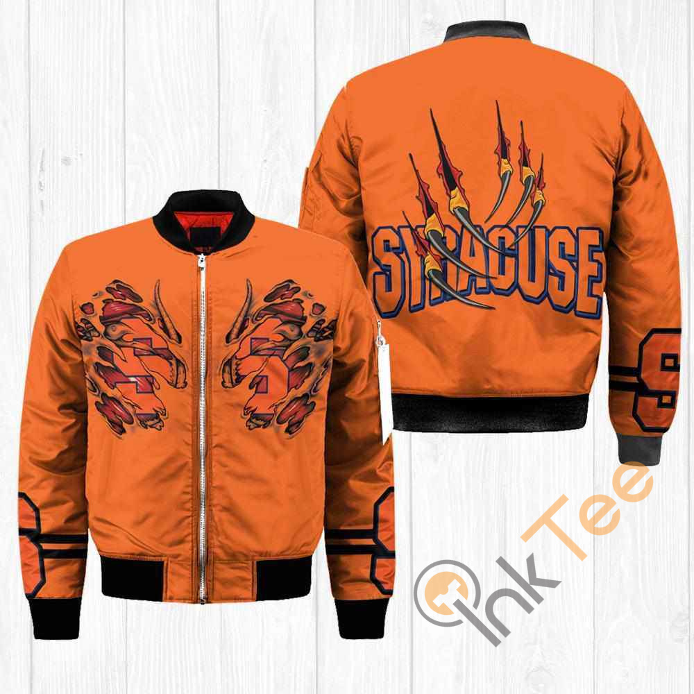 Syracuse Orange NCAA Claws Apparel Best Christmas Gift For Fans Bomber Jacket