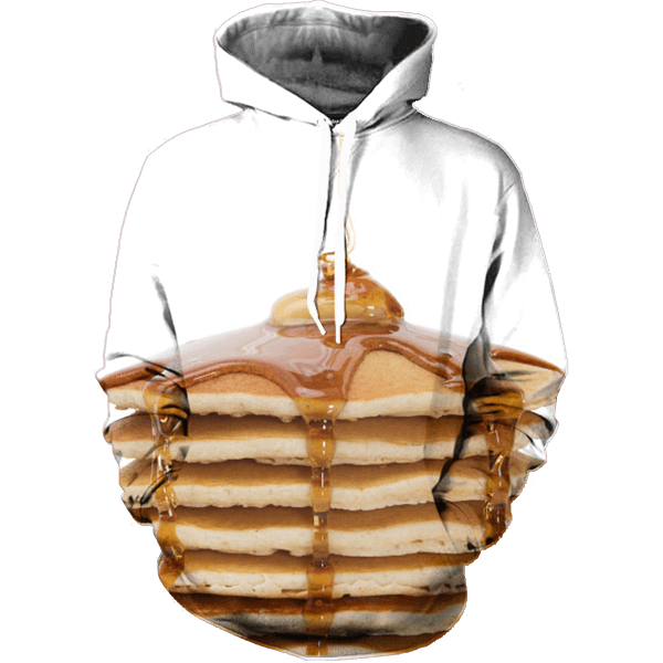 Syrup Pancakes Funny Foods Hoodie 3D 1 Syrup Pancakes Funny Foods Hoodie 3D