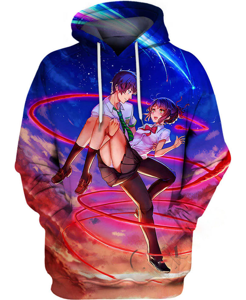 Taki And Mitsuha Hoodie 3D