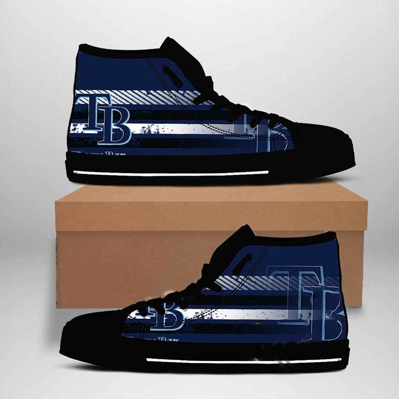 Tampa Bay Rays Mlb Baseball High Top Shoes