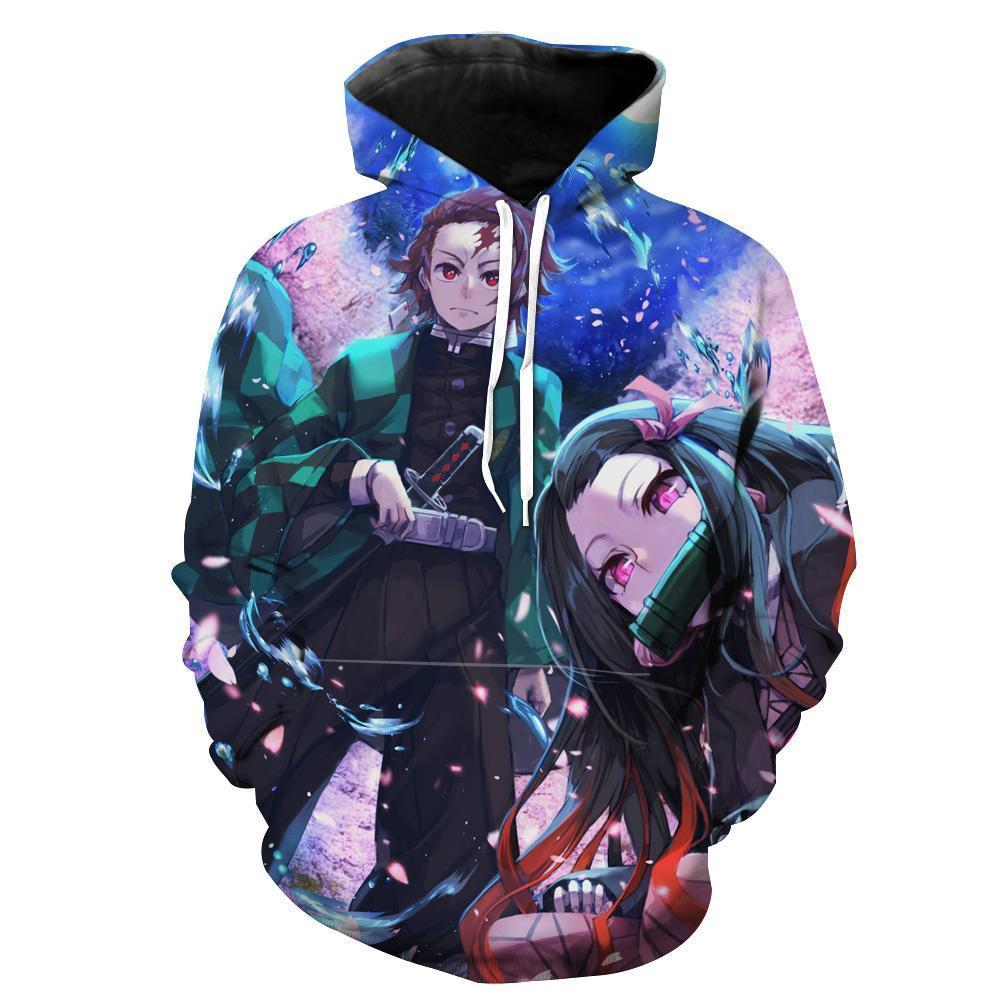 Tanjiro And Nezuko Demon Slayer Hoodie 3D