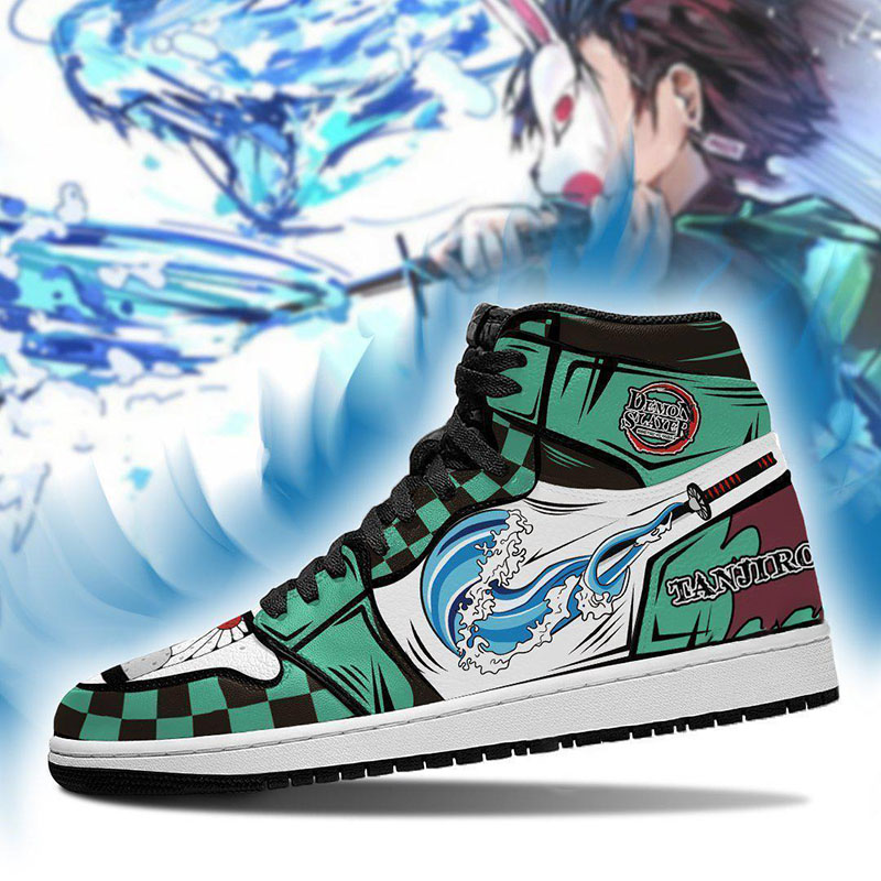 Tanjiro Demon Slayer Anime Custom Air Jordan Shoes
