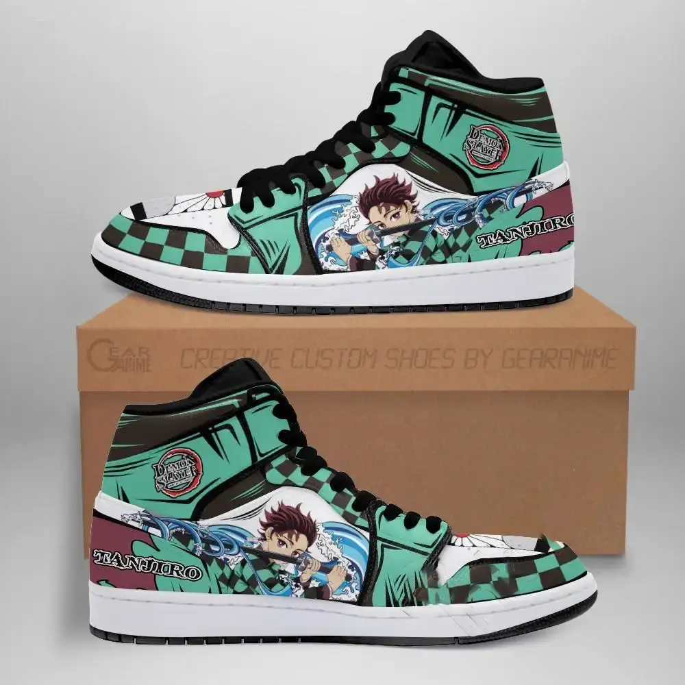Tanjiro Skill Water Breathing Demon Slayer Anime Amazon Air Jordan Shoes