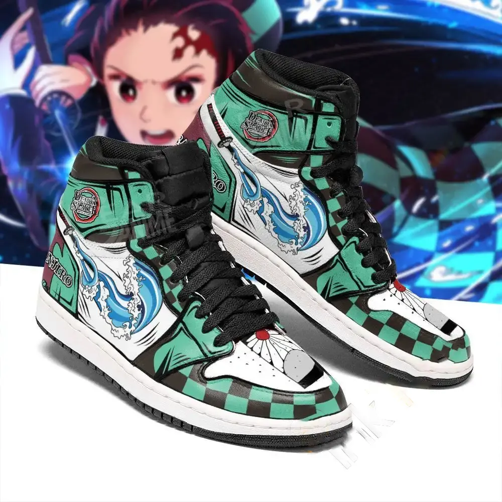 Tanjiro Water Skill Demon Slayer Anime Leather Amazon Air Jordan Shoes 3 Tanjiro Water Skill Demon Slayer Anime Leather Amazon Air Jordan Shoes