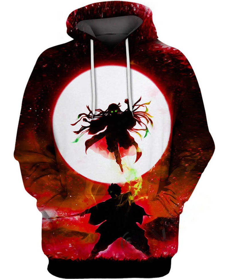 Tanjirou Nezuko Anime Hoodie 3D 8 Tanjirou Nezuko Anime Hoodie 3D