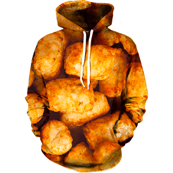 Tater Tots Funny Foods Hoodie 3D 3 Tater Tots Funny Foods Hoodie 3D