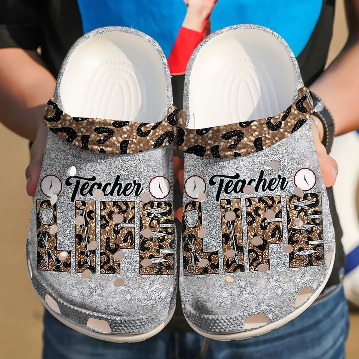 Teacher Life Crocs Clog Shoes