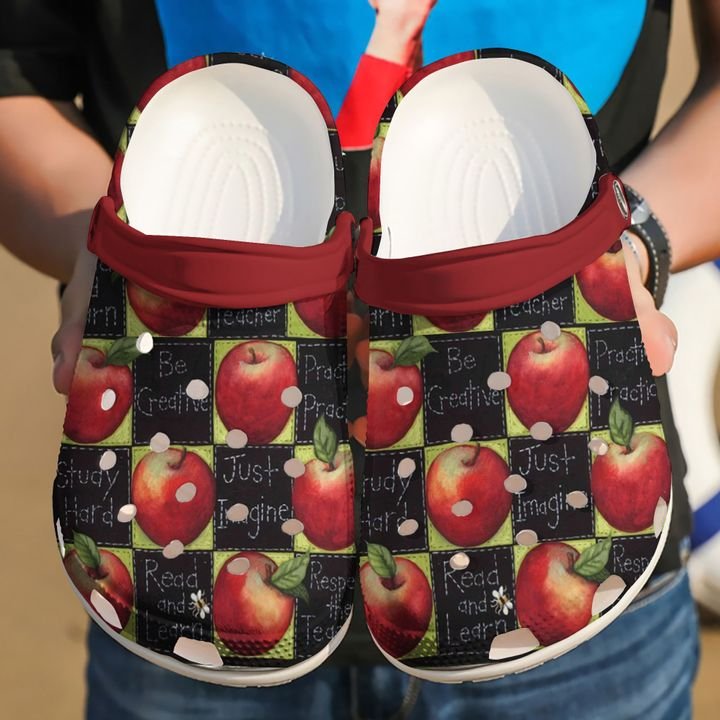 Teacher Little Apple Crocs Clog Shoes 3 Teacher Little Apple Crocs Clog Shoes