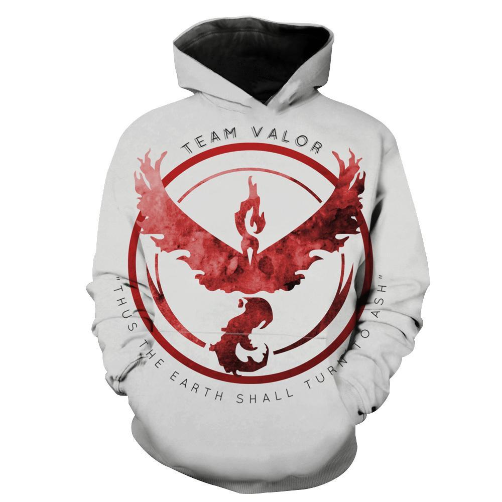 Team Valor Pokemon Go Pokemon Go Hoodie 3D