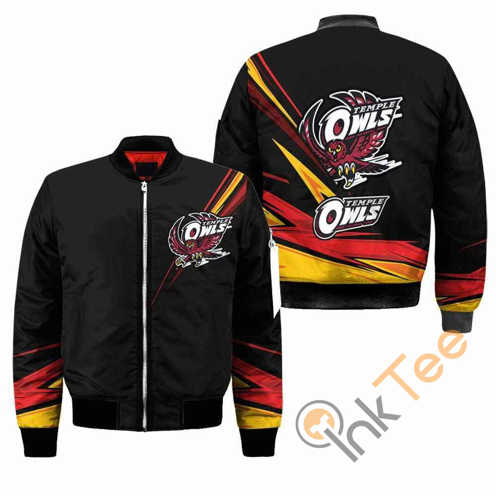 Temple Owls NCAA Black Apparel Best Christmas Gift For Fans Bomber Jacket 7 Temple Owls NCAA Black Apparel Best Christmas Gift For Fans Bomber Jacket