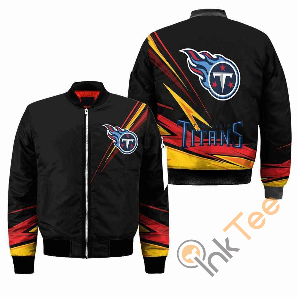 Tennessee Titans NFL Black Apparel Best Christmas Gift For Fans Bomber Jacket