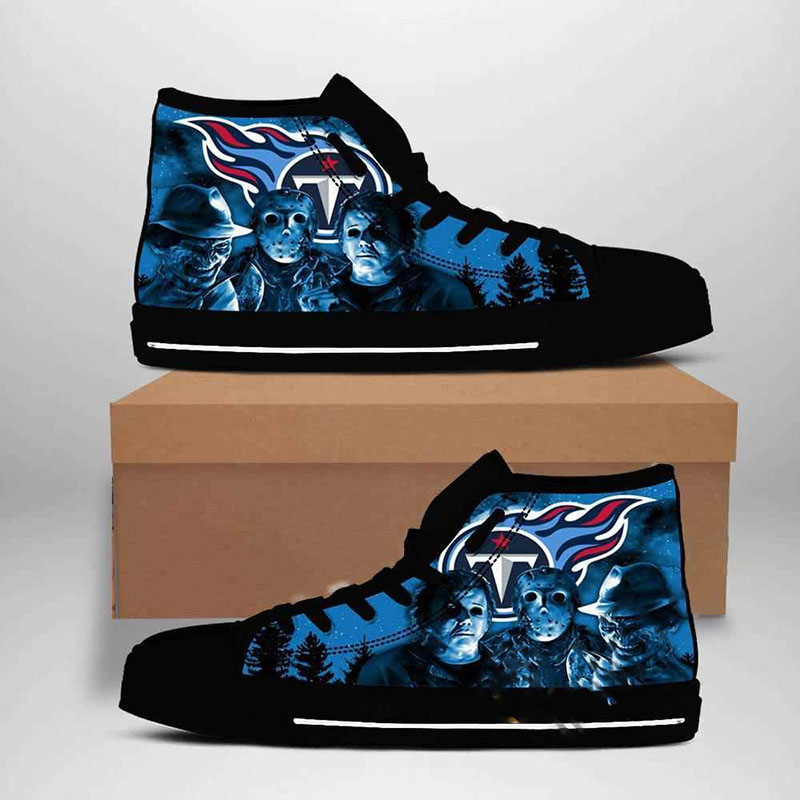 Tennessee Titans Nfl Football High Top Shoes