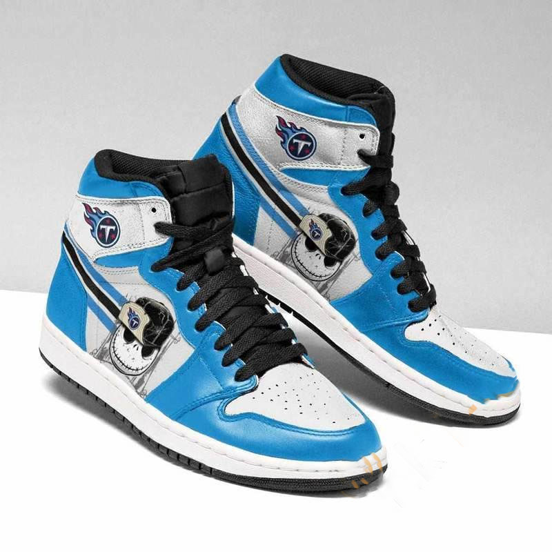 Tennessee Titans Nfl Football Jack Skellington Custom Air Jordan Shoes
