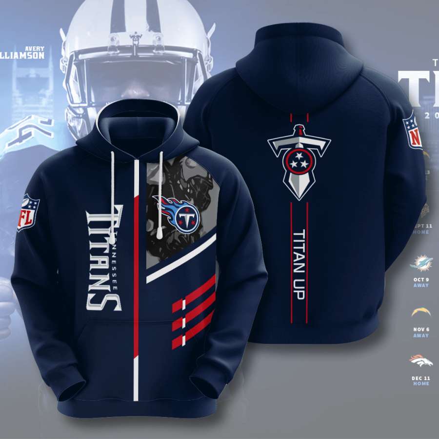 Tennessee Titans Custom Hoodie 3D 9 Tennessee Titans Custom Hoodie 3D