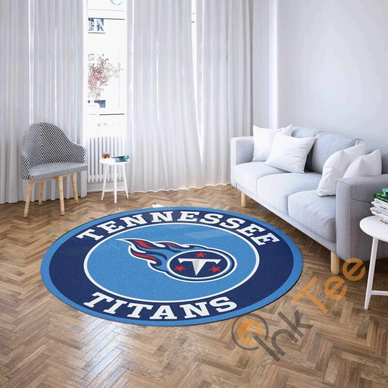 Tennessee Titans Round Carpet Nfl Football Rug