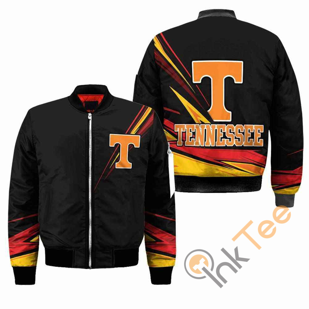 3D Tennessee Volunteers NCAA Black Apparel Best Christmas Gift For Fans Bomber Jacket