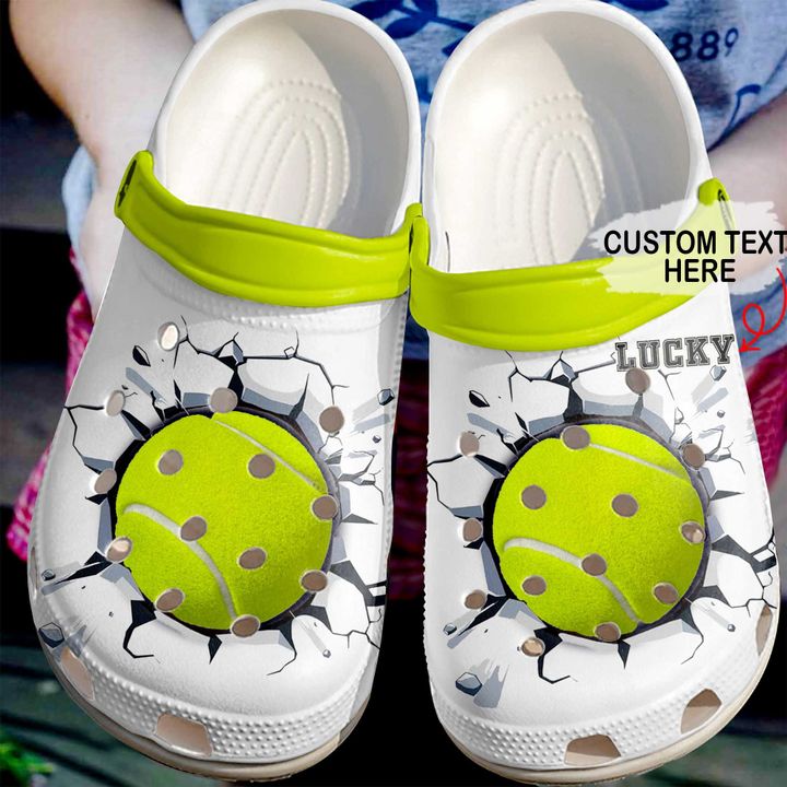 Tennis Personalized Crack Crocs Clog Shoes