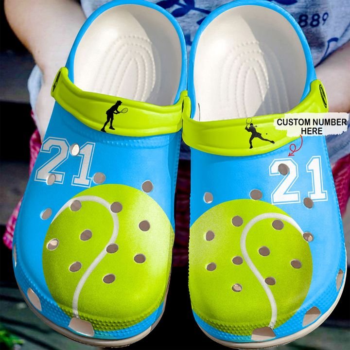 Tennis Personalized Girl Crocs Clog Shoes