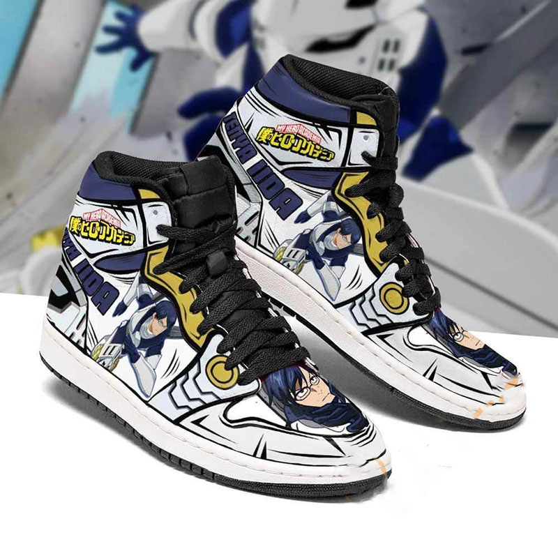 Tenya Ingenium Custom My Hero Academia Sneakers Anime Air Jordan Shoes