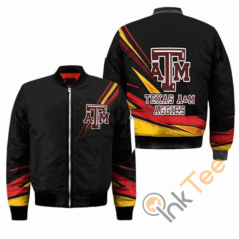 Texas A&M Aggies NCAA Black Apparel Best Christmas Gift For Fans Bomber Jacket