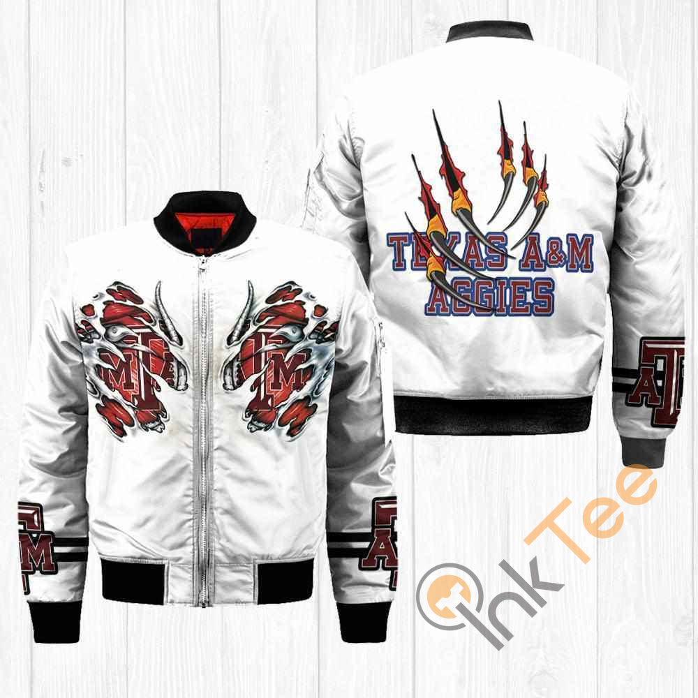 Texas Am Aggies NCAA Claws Apparel Best Christmas Gift For Fans Bomber Jacket