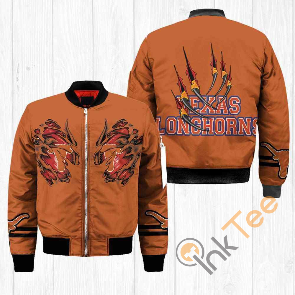 Texas Longhorns NCAA Claws Apparel Best Christmas Gift For Fans Bomber Jacket 15 Texas Longhorns NCAA Claws Apparel Best Christmas Gift For Fans Bomber Jacket