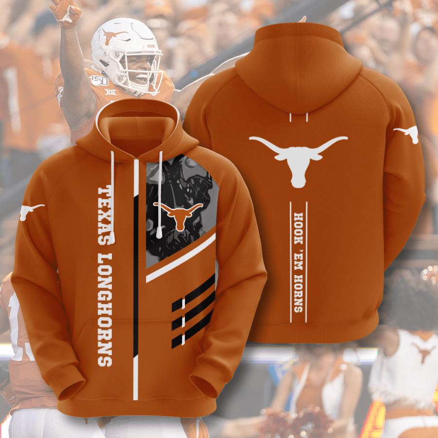 Texas Longhorns Custom Hoodie 3D 4 Texas Longhorns Custom Hoodie 3D