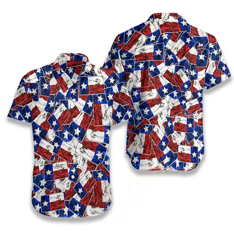 Texas Pattern Hawaiian shirts