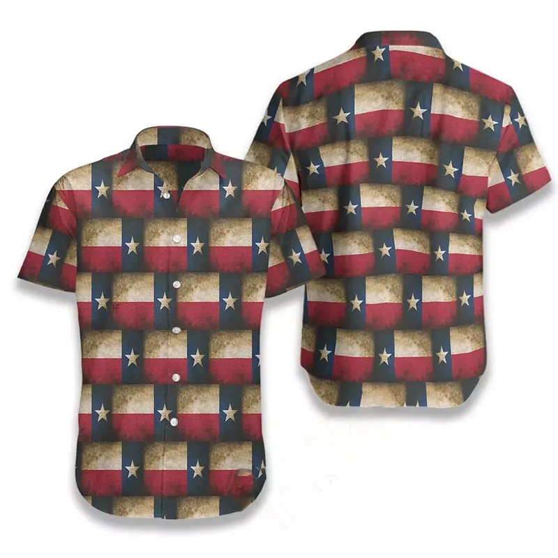Texas Pattern Hawaiian shirts