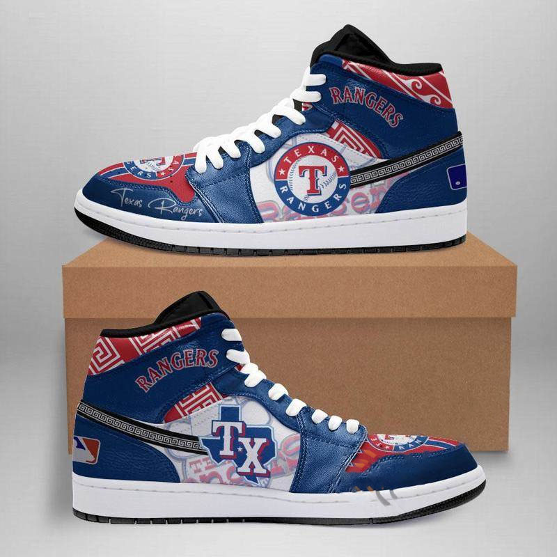 Texas Rangers Custom Air Jordan Shoes
