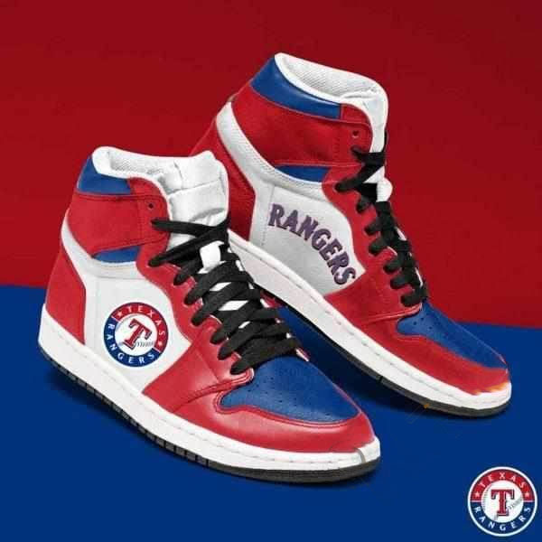 Texas Rangers Mlb Baseball Custom Air Jordan Shoes