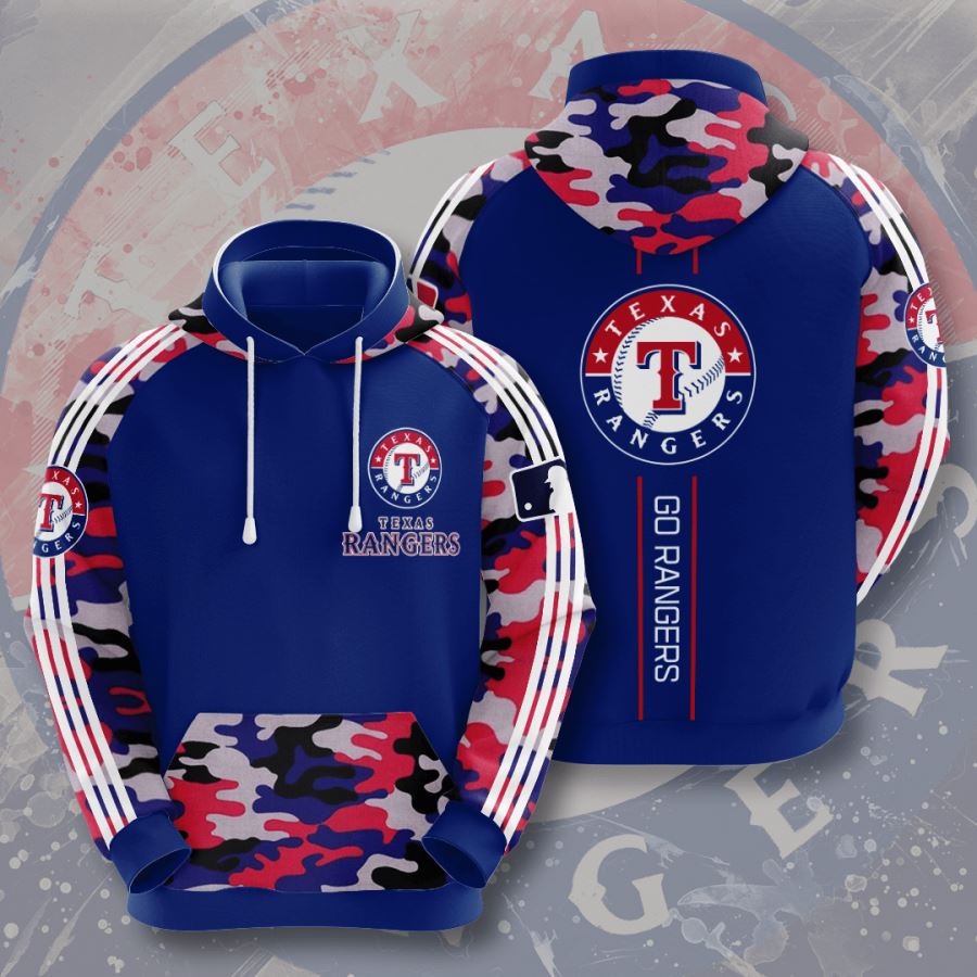 Texas Rangers Custom Hoodie 3D