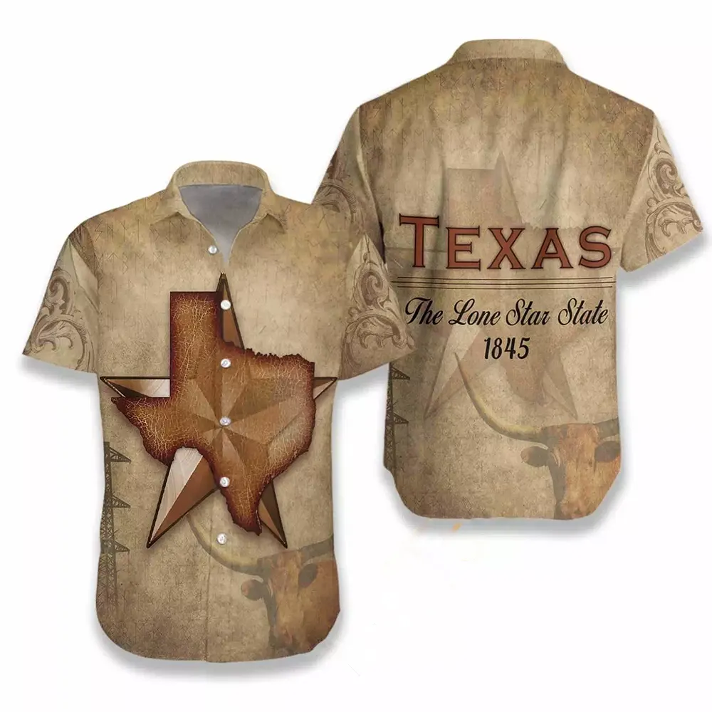 Texas The Lone Star State Hawaiian shirts