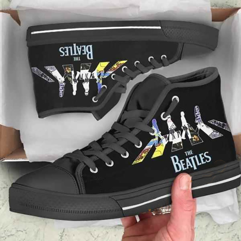 3D The Beatles High Top Shoes