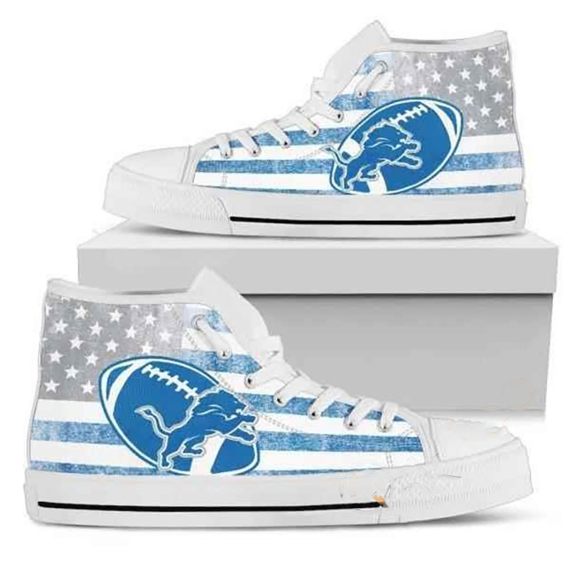 The Detroit Lions NFL Football High Top Shoes