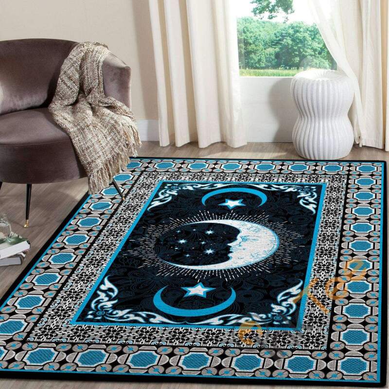 The Fabulous Hippie Moon And Stars Livingroom Rug
