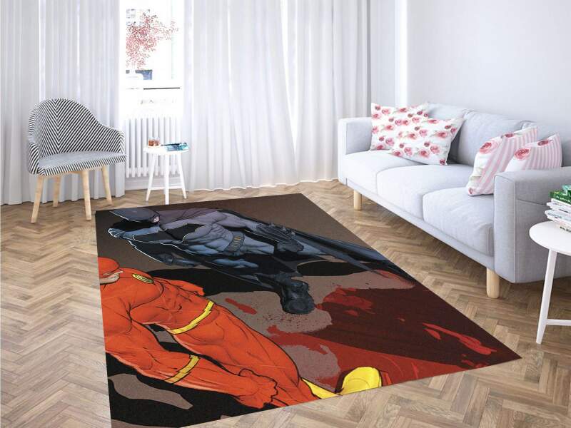 The Flash And Batman Carpet Rug 2 The Flash And Batman Carpet Rug