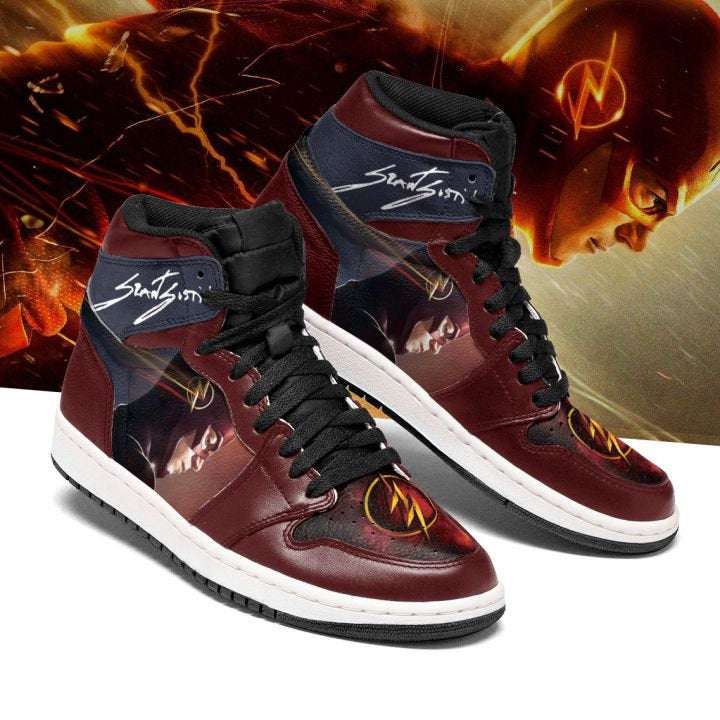 The Flash Personalized Custom Air Jordan Shoes 2 The Flash Personalized Custom Air Jordan Shoes