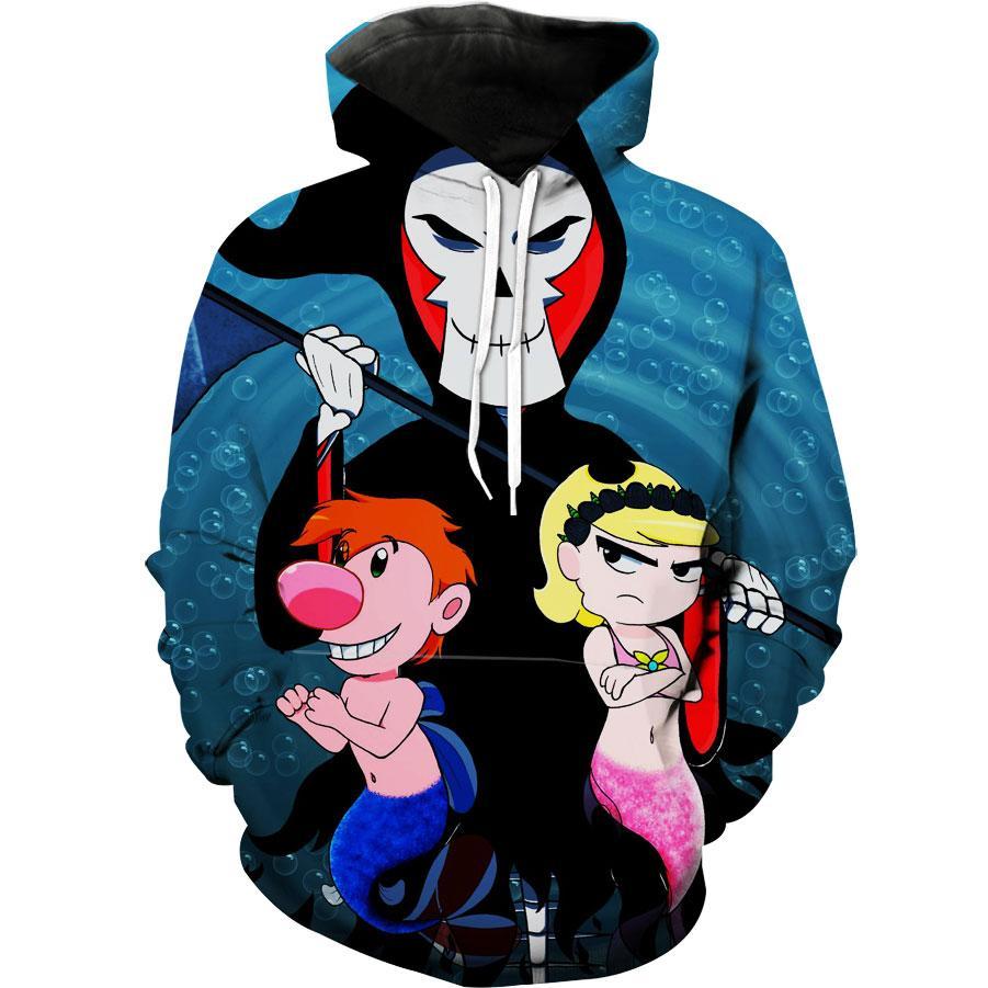 The Grim Adventures Of Billy & Mandy Cartoon Hoodie 3D 3 The Grim Adventures Of Billy & Mandy Cartoon Hoodie 3D