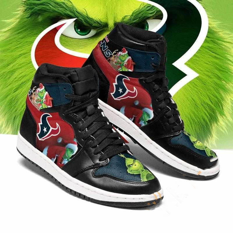 The Grinch Houston Texans NFL Custom Air Jordan Shoes