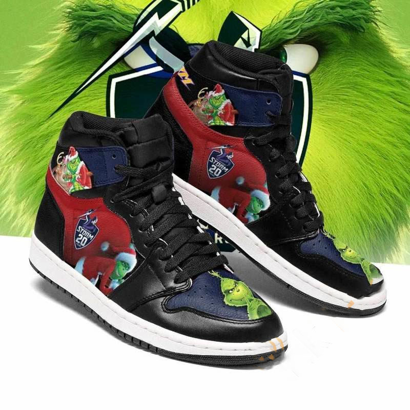 The Grinch Melbourne Storm Nrl Custom Air Jordan Shoes