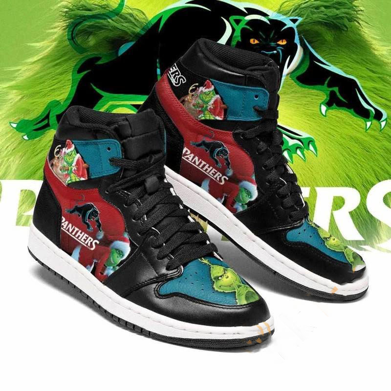 The Grinch Penrith Panthers Nrl Custom Air Jordan Shoes 1 The Grinch Penrith Panthers Nrl Custom Air Jordan Shoes