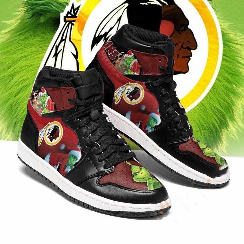 The Grinch Washington Redskins Nfl Custom Air Jordan Shoes
