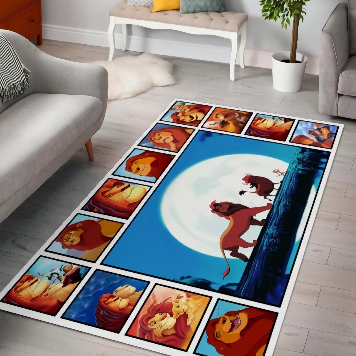 The Lion King Love Simba Decorative Floor Rug