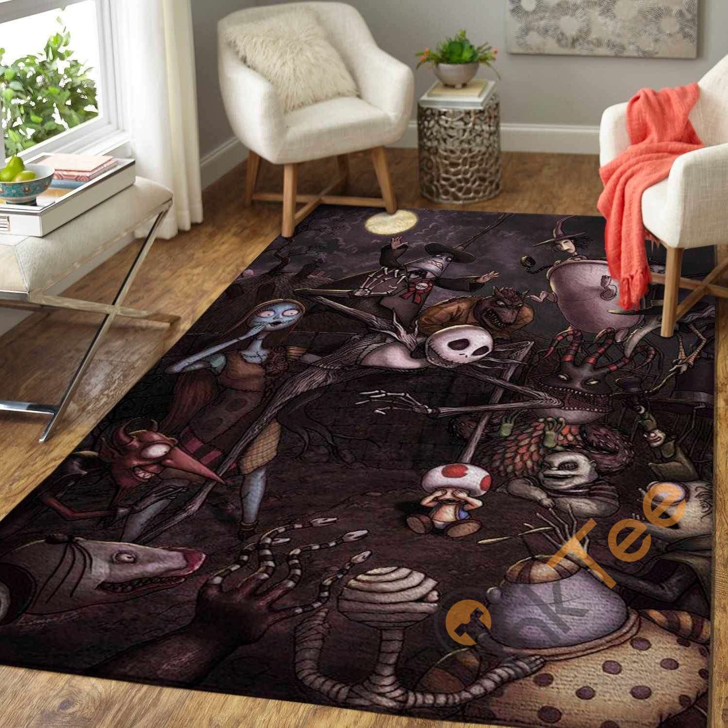 The Nightmare Before Christmas Halloween Area Rug 1 The Nightmare Before Christmas Halloween Area Rug