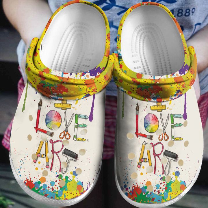 The Painting I Love Art Crocs Clog Shoes