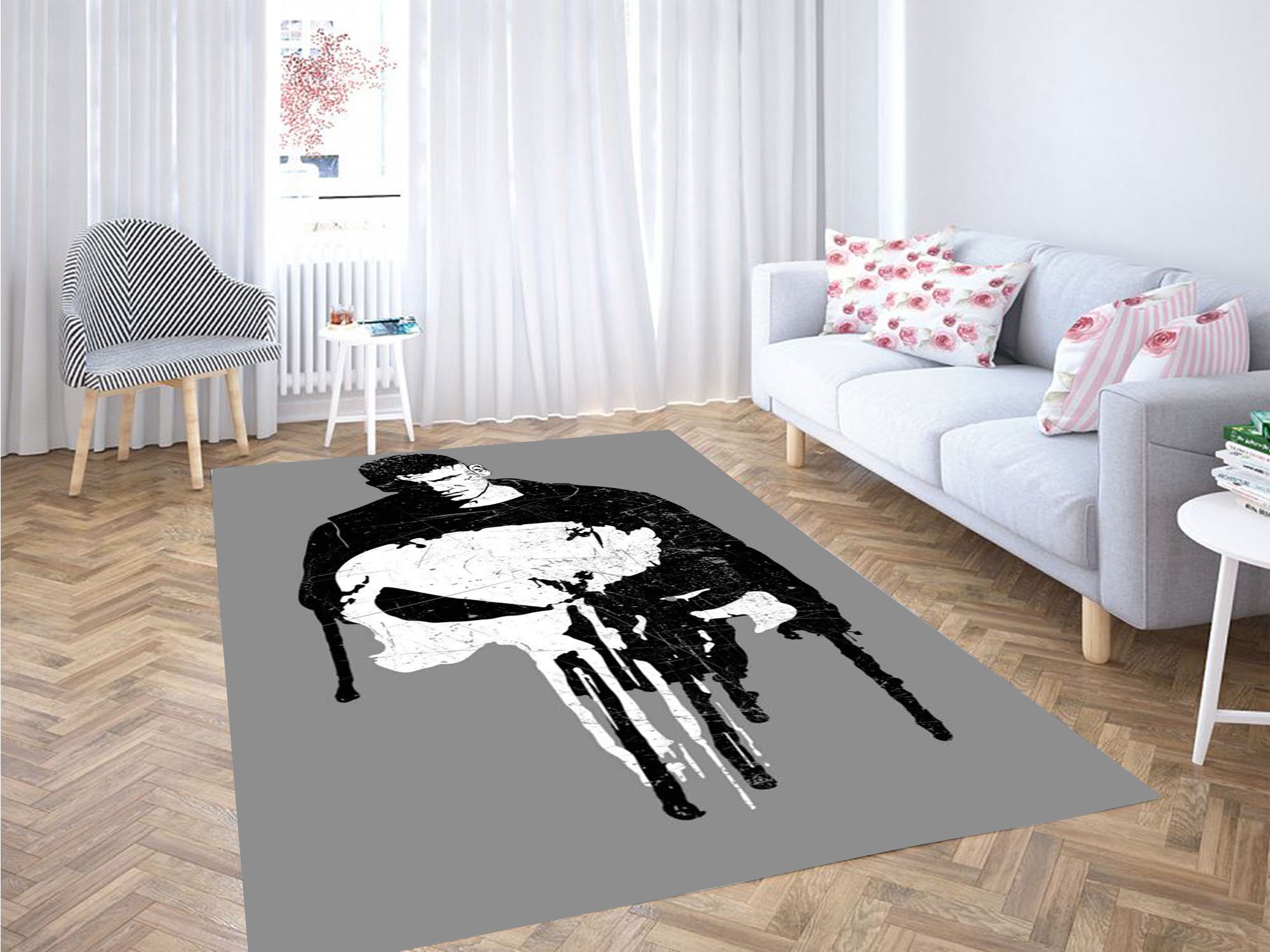 The Punisher Art Carpet Rug