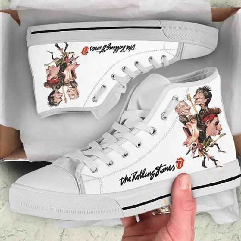 The Rolling Stones High Top Shoes