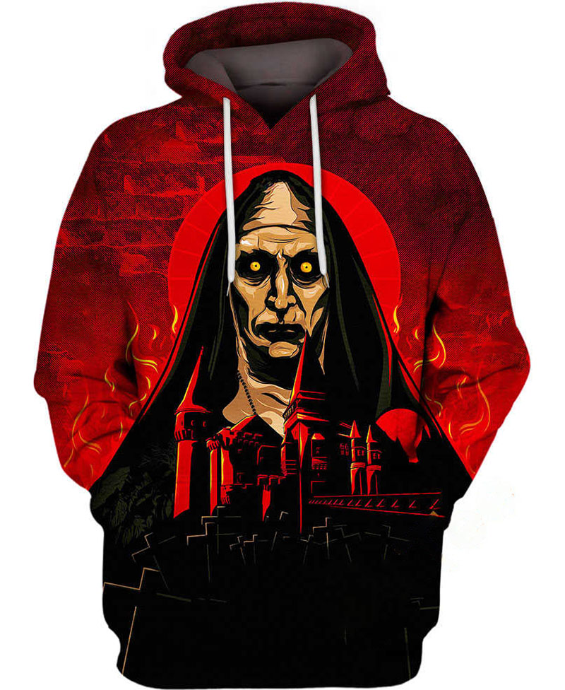 The Scary Nun Hoodie 3D