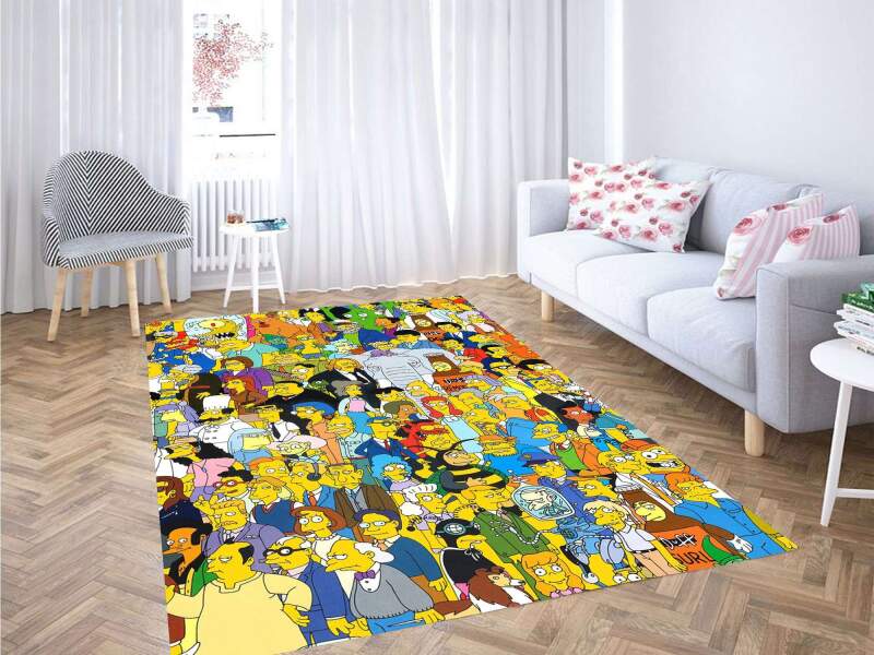 The Simpsons Character Carpet Rug